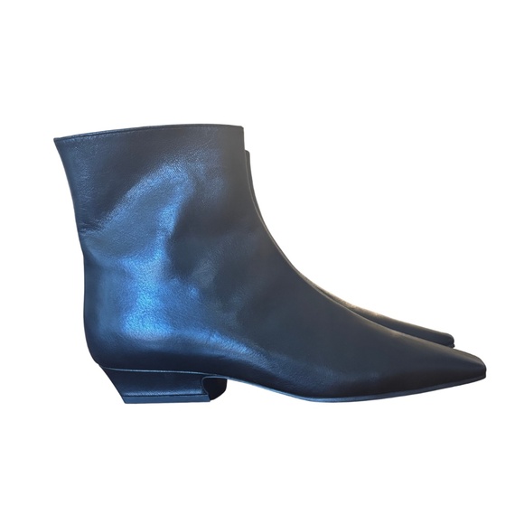 Jeffrey Campbell Ichabod Black Square Toe Ankle Boots Size 9 New - Picture 6 of 6